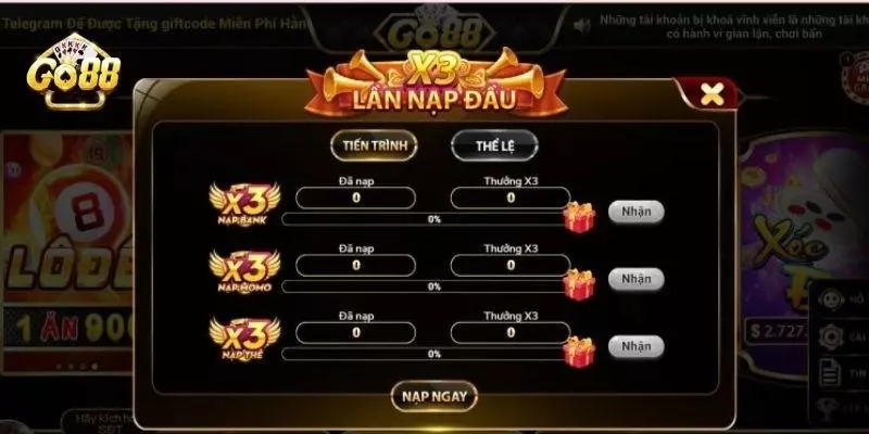 Tham gia nạp tiền lần 2 để nhận ngay voucher lên tới 50%